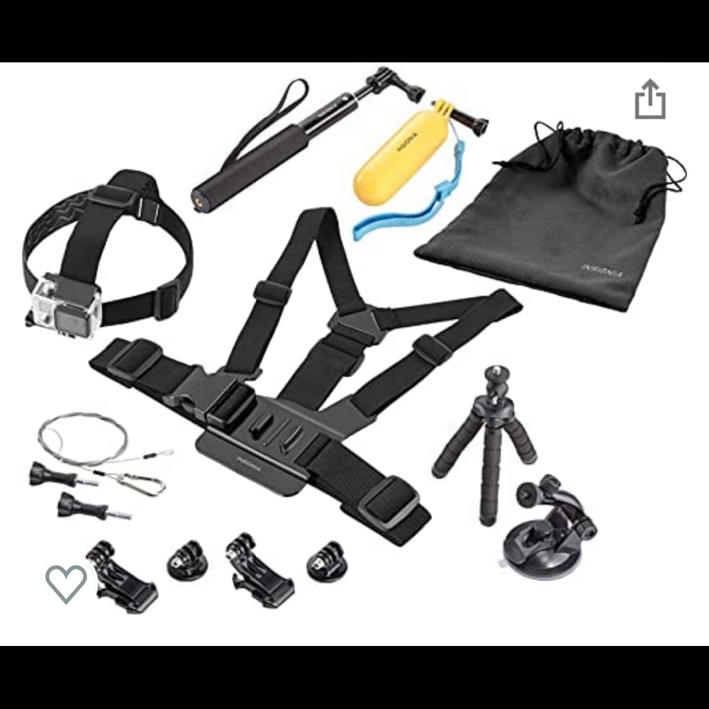 Insignia - Kit de accesorios esenciales para cámara de acción GoPro